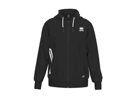 Sudadera con Capucha de Mujer ERREA Cremallera Box Negro (S)