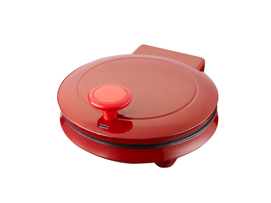 Máquina doméstica antiadherente para pizza y panqueques SFUSHOS, 220 V, color rojo, enchufe europeo