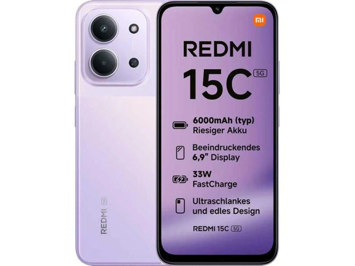 Redmi 15c 4 256 GB 5G Negro Púrpura Xiaomi UE