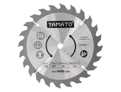 Hoja Recambio para Sierra Circular YAMATO 53154 Codigo 07200315