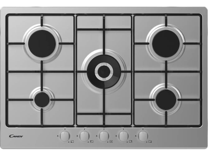 PLACA GÁS CANDY CHW 74WX 75CM INOX
