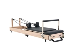 Máquina de Pilates Reformer Plegable Succebuy, Equipo de Pilates de Madera para Gimnasio en Casa