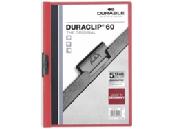 Carpeta DURABLE Duraclip 60 Rojo (A4)