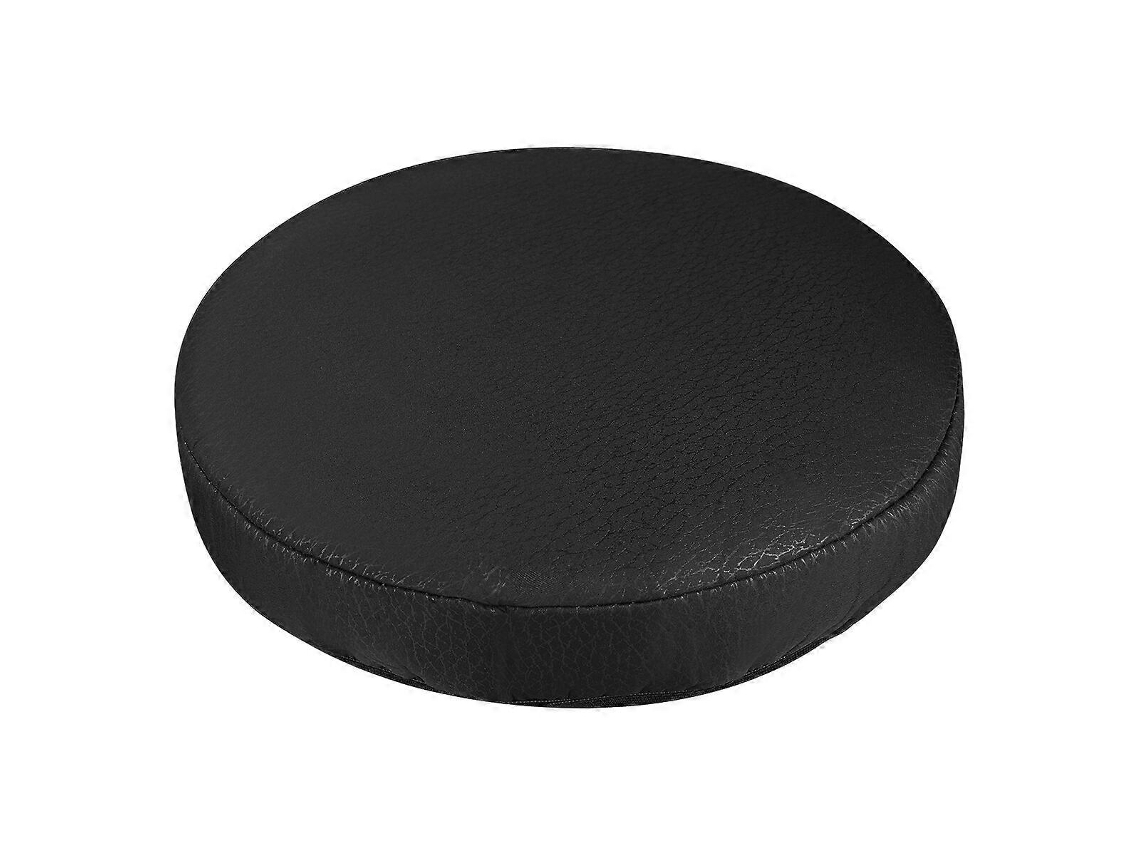 Rebe-funda De Taburete Redonda Para Barra Protector De Asiento Almohada Elástica Tela De Algodón Y Poliéster Negro 33cm Negro