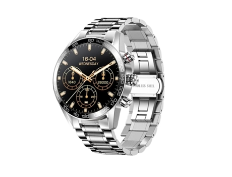 Smart Watch Hombres Bluetooth Llamada HD Pantalla Siempre Mostrar Tiempo Fitness Pulsera Impermeable Acero Inoxidable Smartwatch Hombres VEANXIN