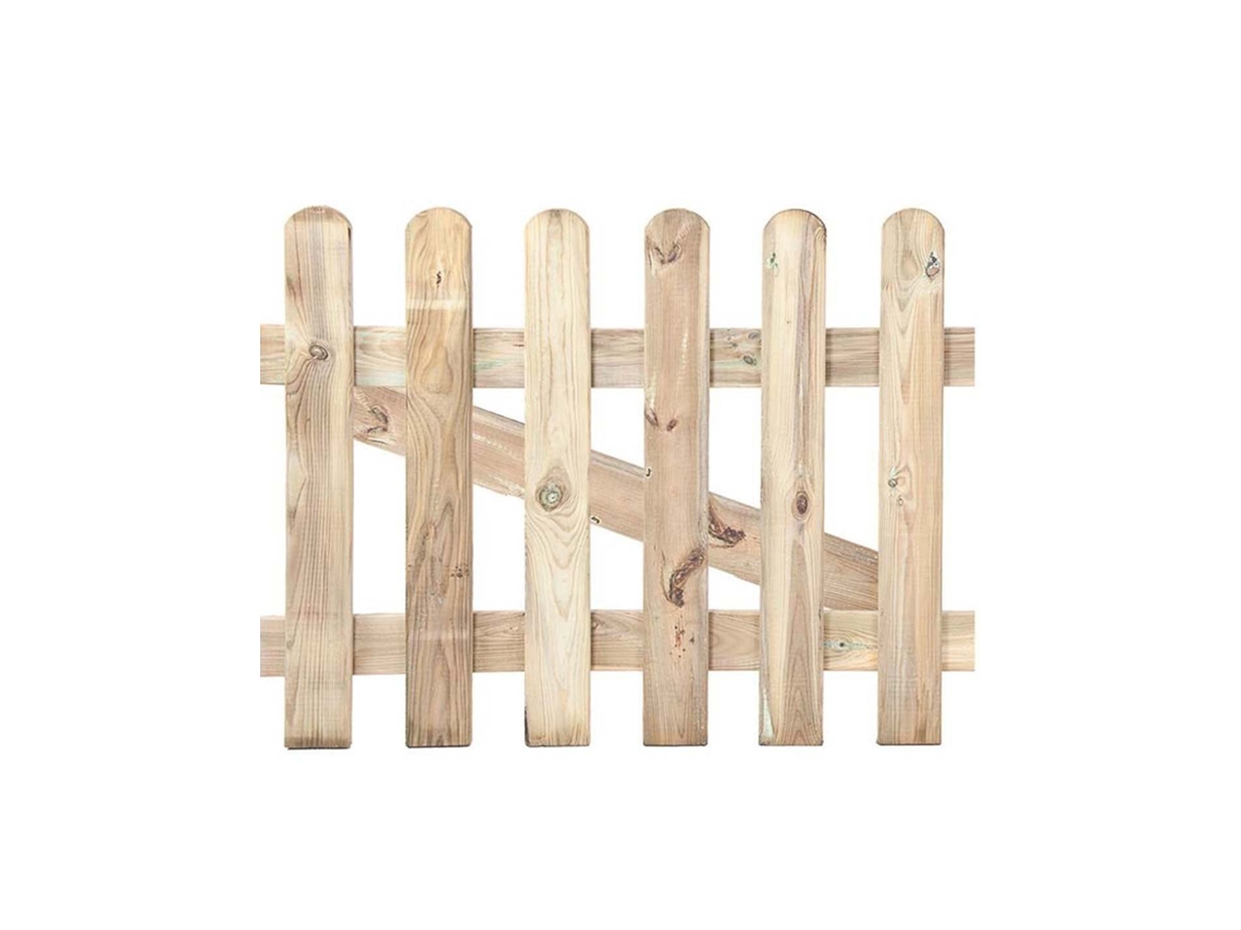 Faura - Puerta De Valla Clásica De Madera 100x100 Cm. | 100x100 Cm. ()