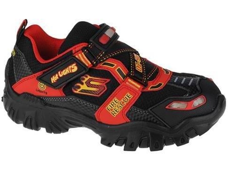 Zapatillas SKECHERS Damager Iii Fire Stopper Niños (27.5 - Rojo y Negro)