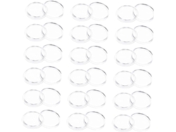 Estuche Transparente Profesional Para Monedas De 21 Mm Para Coleccionistas, Paquete De 100 Unidades.