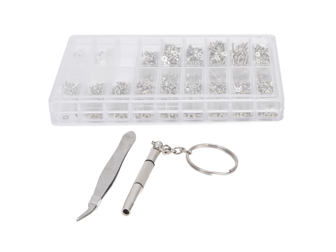 Kit De Reparación De Gafas Con Tornillos, Destornillador De Precisión Y Pinzas Profesionales.