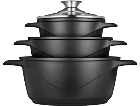 Batería de Cocina Inducción 6 Piezas Aluminio Fundido SMILE