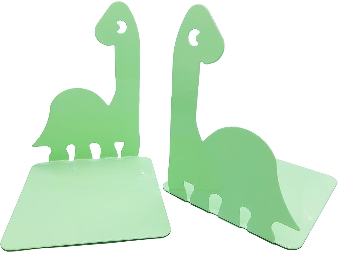 Sujetalibros Artkingdome con diseño de dinosaurio, antideslizante, color verde claro, regalo para niños