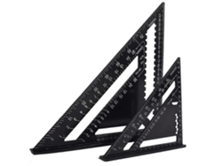 Regla Triangular De Carpintero 18cm Y 30cm, Medida Métrica, Ángulos 45-90 Grados, Aluminio Resistente, Herramientas De Construcción