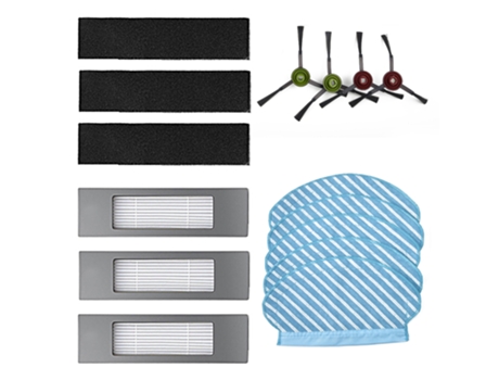 Juego de cepillos laterales de filtros para Ecovacs Deebot Ozmo 920 950, accesorio de repuesto para aspiradora, pieza de repuesto
