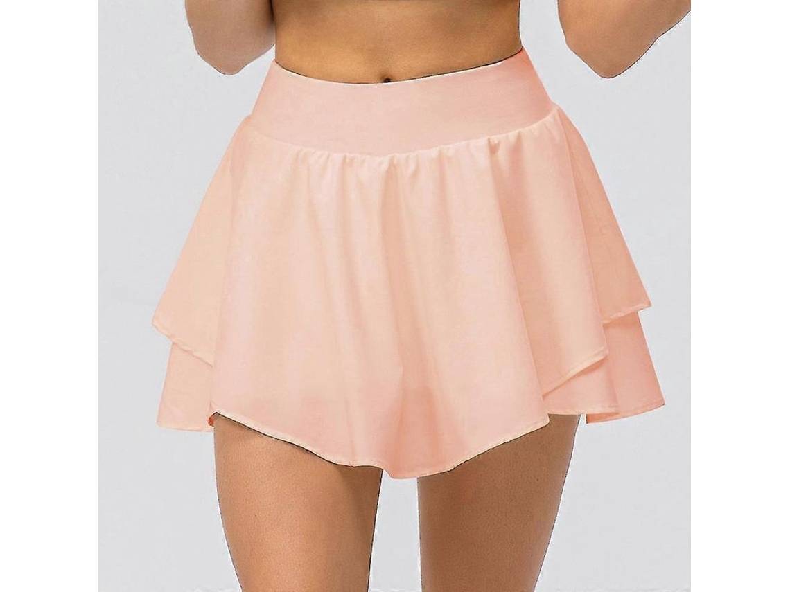 Fasst-falda Deportiva Para Mujer Lulu Con Pliegues, Talle Alto Y Bolsillo, Ideal Para Tenis Y Fitness, Talla Verdadera