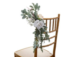 Ramo de flores grande para respaldo de silla, estilo bosque