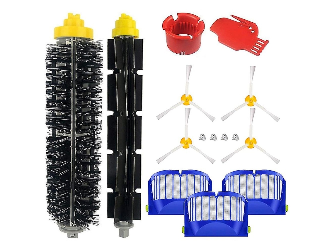 11 Cepillos Compatibles Con Aspiradoras Irobot Roomba Serie 600 (605/610/615/616/620), Piezas De Repuesto