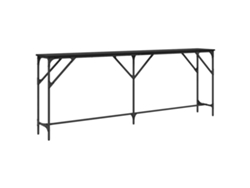 Mesa Consola | Mesa De Entrada | Mesa De Apoyo Roble Negro 200 X 29 X 75 Cm