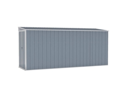 Caseta de jardín VIDAXL Gris Acero (118x382x178 cm)