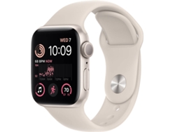 APPLE Watch SE GPS 40 mm Blanco Estrella con Correa Deportiva Blanco Estrella