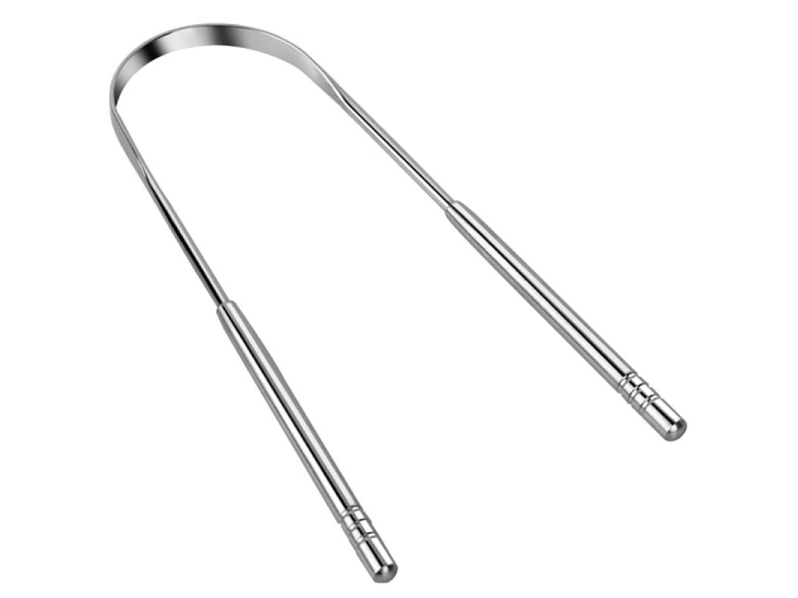 Raspador De Lengua De Acero Inoxidable, Ayuda Para La Higiene Bucal, Compacto, Recargable, Para Uso Diario, Higiénico.