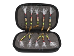 Kit De Señuelos De Pesca Con 10 Señuelos Giratorios Con Plumas Y Lentejuelas, Resistentes Al Agua Salada.