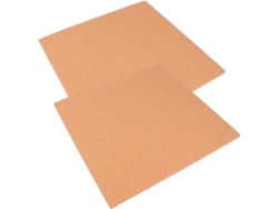 Tablero De Anuncios De Corcho Marrón De 2 Piezas, Práctico Y Elegante, Con Cubierta De Plástico Autoadhesiva.
