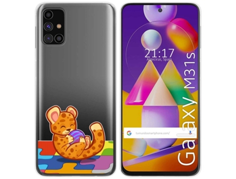 Carcasa Samsung Galaxy M31s TUMUNDOSMARTPHONE Dibujos Transparente Multicolor