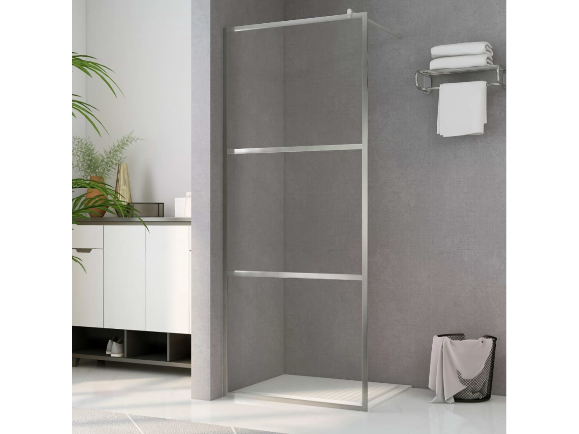 Mampara De Ducha Accesible Vidrio Esg Claro 80x195 Cm