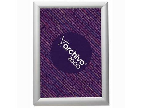 Expositor Archivo 2000 Plateado Con marco Din A4