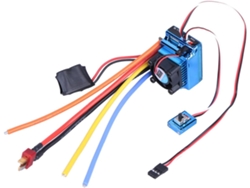 Controlador Eléctrico De 120 A Para Coches Rc Sin Escobillas, Sistema De Conducción Azul