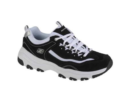 Zapatillas Deportivas SKECHERS Iconik (Negro - Tejido, Material Sintético, Gamuza- 35,5)
