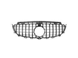 Rejillas de competición, diseño deportivo, material ABS duradero, negro brillante OEM