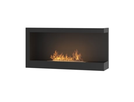 Corner 900 Right SimpleFire Chimenea de esquina de bioetanol empotrada con vidrio