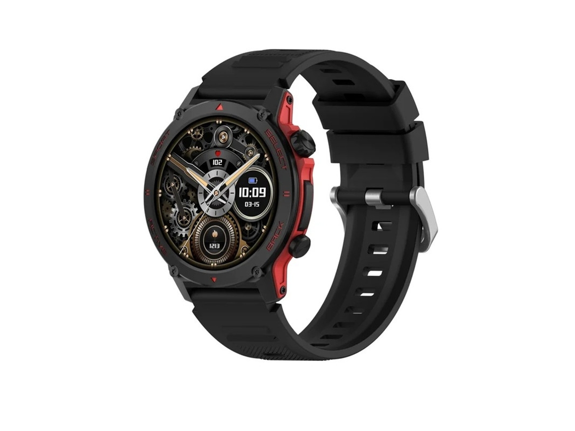 Reloj inteligente redondo AMOLED de 1,43 pulgadas con seguimiento GPS, más de 110 modos deportivos, resistente al agua IP68, compatible con iOS y Android Yizhood (negro)