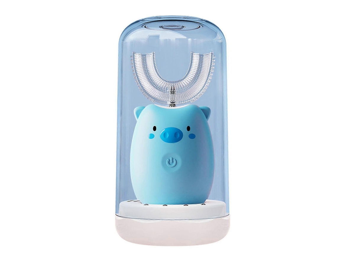 Cepillo de dientes eléctrico de carga inductiva para niños, de silicona suave, Nostalgia88