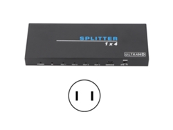 Divisor De Interfaz Multimedia Hd De 1 A 4, 4k, 18 Gbps, Interfaz Multimedia Hd De Alta Resolución 2.0, Conmutador De