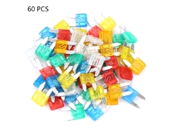 Kit De 60 Fusibles De Cuchilla Mini Multicolor Tamaño Pequeño Para Coche Camión Set De Fusibles (s)