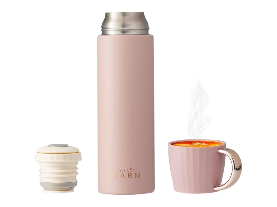 2026da-termo Linjou De Acero Inoxidable 304 500ml Con Taza Anti-fugas Mantiene Caliente Y Frío 8-12h