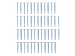 50 Tornillos Autorroscantes De Cabeza Plana De Acero Al Carbono Galvanizado De 4,8 X 38 Mm