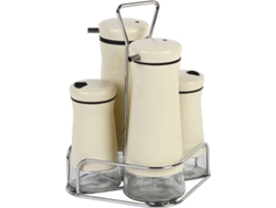 Conjunto De Aceitera Mod,Aloreña Beis 230.Ml-120Ml