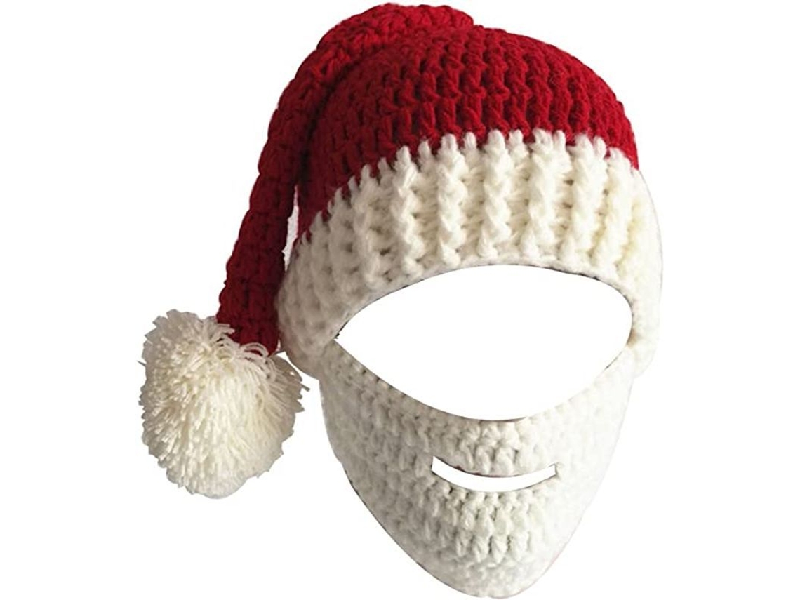 Pasamontañas Cortavientos Y Gorro De Punto Abrigado Para Invierno, Navidad Y Halloween.