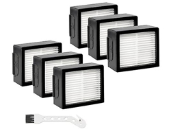 Filtros para aspiradora Techecook Roomba i3 i7 (paquete de 6) con cepillo