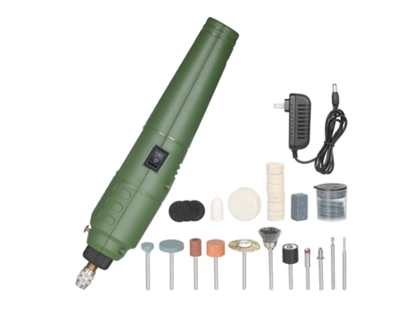 Mini herramienta rotativa de 12 V, amoladora eléctrica portátil, cortador rotativo de velocidad variable de 5000 a 15000 rpm con 24 accesorios para...