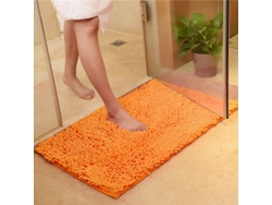 2026-tapete De Baño Antideslizante Microfibra Lavable Absorbente Rápido 16x24 Pulgadas Naranja