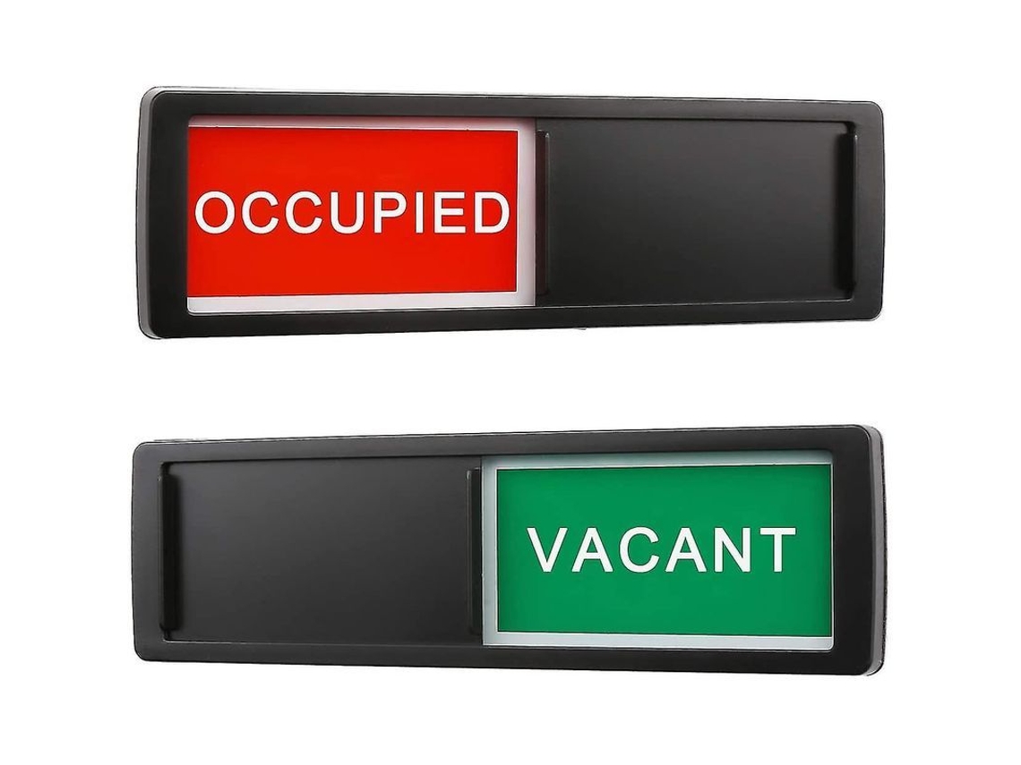 Letrero Deslizante De Apertura/cierre Con Indicador De Privacidad Para Puertas De Tiendas, Oficinas Y Baños.
