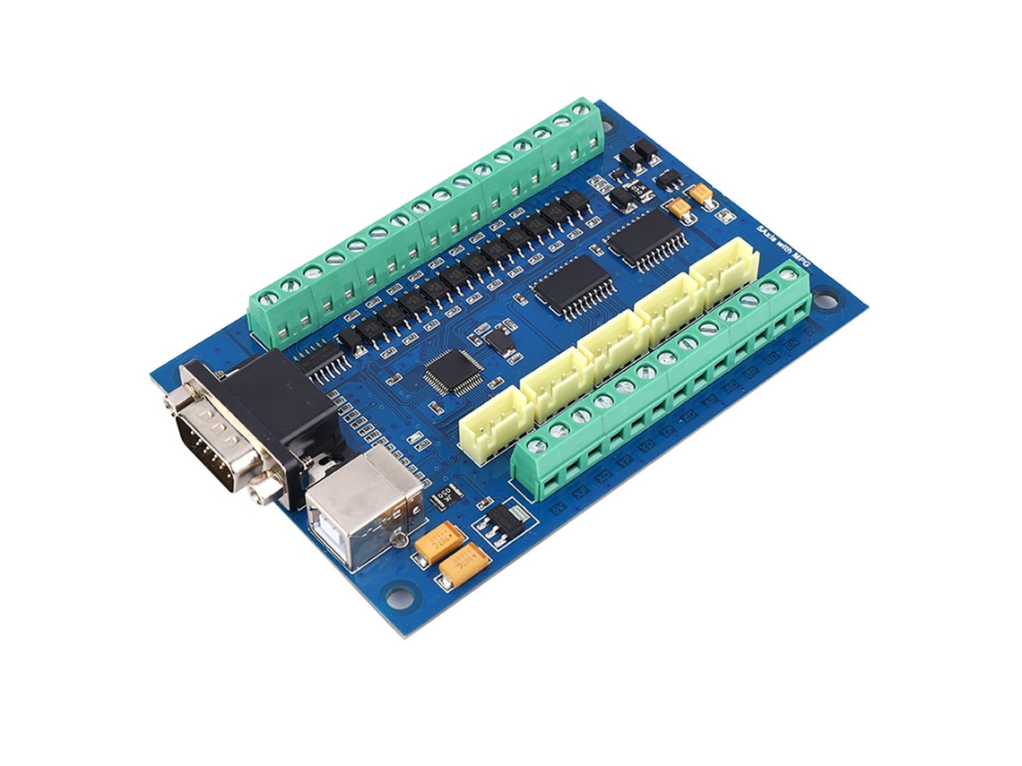 Tarjeta De Controlador De Movimiento 5 Ejes 100khz Para Grabado Cnc 12-24v