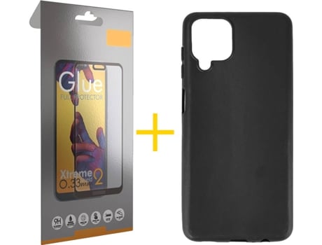 Kit Funda + Protector de Pantalla Samsung Galaxy M12 SKYHE Full (Negro)