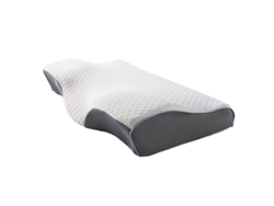 Travesseiro De Espuma Viscoelástica Cervical Com Suporte Para Pescoço E Costas, Travesseiro Antirronco Para Dormir - 50 X 30 Cm