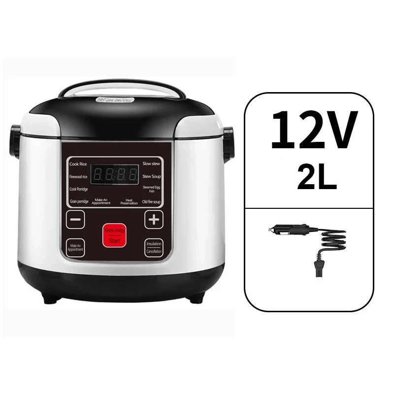 (12v) Arrocera Multifuncional Para Automóvil Con Temporizador Y Función De Calentamiento De Alimentos.