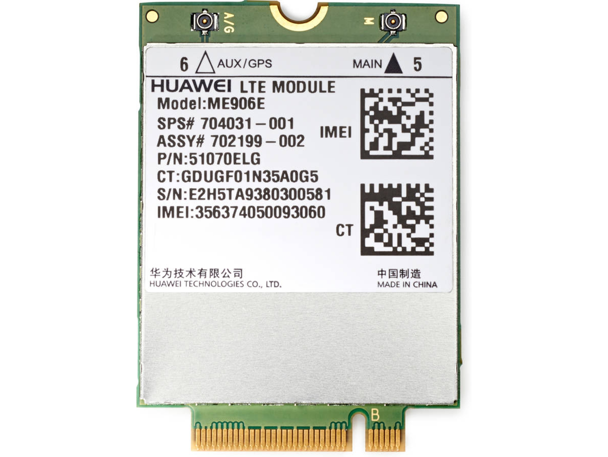 Tarjeta de Red HP Banda Larga Móvel lt4112 4G LTE/HSPA+